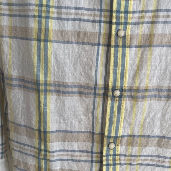 Lucky Brand Long Sleeve Snap Front Shirt Mens S - Picture 2 of 4